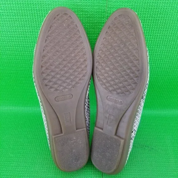✅Aerosoles Sherbet Faux Snake-Skin Ballet Flats Women's 9M Slip On Shoes - Picture 4 of 16